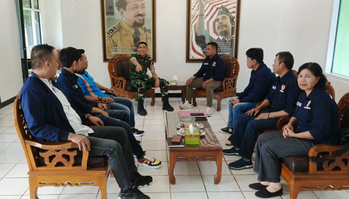 PWI Lambar Sambangi Makodim 0422, Rinto Wijaya: Bekerjalah Dengan Hati Nurani