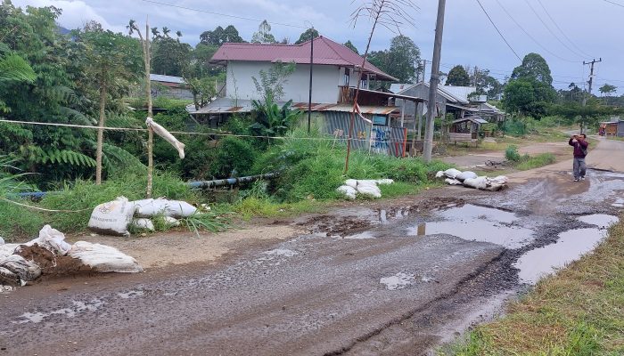 Badan Jalan Jalur Dua Pekon Sukarame, Delapan Tahun Longsor Belum Pernah Ditangani