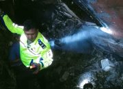 Tiga Orang Meninggal, Lakalantas Bus Raflesia Masuk Jurang dan Terbakar Ditanjakan Manullah