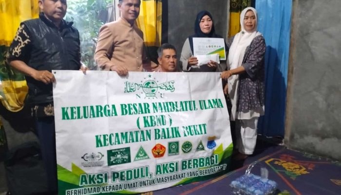Semangat Ukhuwah: Warga NU Balik Bukit Kumpulkan Donasi Bantu Kader NU Yang Sakit