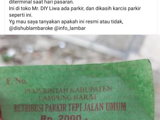 Ungah di Facebook Tanyakan Resmi Atau Tidak Penarikan Parkir di Mr DIY, Budiyono : Itu Bukan Milik Dishub