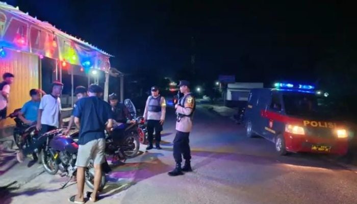 Jelang Tahun Baru 2025, Polsek Bahuga Intens Patroli KRYD Malam Hari