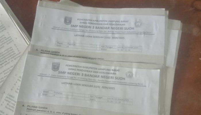 Gunakan Soal Ujian tahun 2024, Keterangan Kepsek dan Guru Berbanding Terbalik