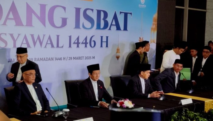 Idul Fitri 2025 Jatuh Pada Hari Senin, Usai Sidang Isbat Yang Digelar di Auditorium KH. M. Rasjidi Jakarta
