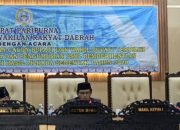 Dewan Perwakilan Rakyat Daerah atau DPRD Pesisir Barat Lampung gelar paripurna pengumuman hasil penetapan Bupati dan Wakili Bupati Terpilih