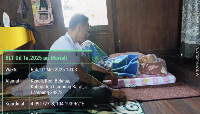 Pekon Kenali Belalau Bagikan BLT-DD Bulan Mei dan Juni