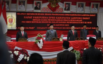 DPRD Lampung Barat Gelar Sidang Paripurna, Dengarkan Pidato Presiden RI Menjelang HUT Ke-80 Kemardekaan