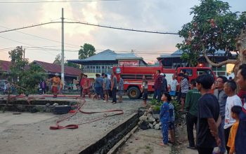 Korsleting KWH Listrik, Rumah Warga Pekon Canggu Nyaris Terbakar
