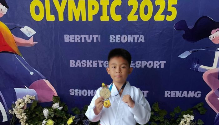 Arsaka Bhayangkara, Siswa SD Al-Kautsar Raih Medali Emas di Kejuaraan Karate Lampung Student Olympic 2025