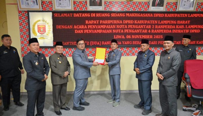 DPRD Lampung Barat Gelar Rapat Paripurna Nota Pengantar Ranperda Cadangan Pangan