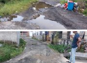 Mengelupas dan Membentuk Kubangan Saat Hujan, Gang Sudirman Sukamakmur II Way Mengaku Minta Diperbaiki