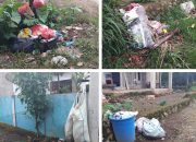 Satu Bulan Tidak Diangkut, Sampah Di Komplek Lapangan Tembak Kodim 0422 Lampung Barat Numpuk dan Bau