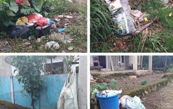 Satu Bulan Tidak Diangkut, Sampah Di Komplek Lapangan Tembak Kodim 0422 Lampung Barat Numpuk dan Bau