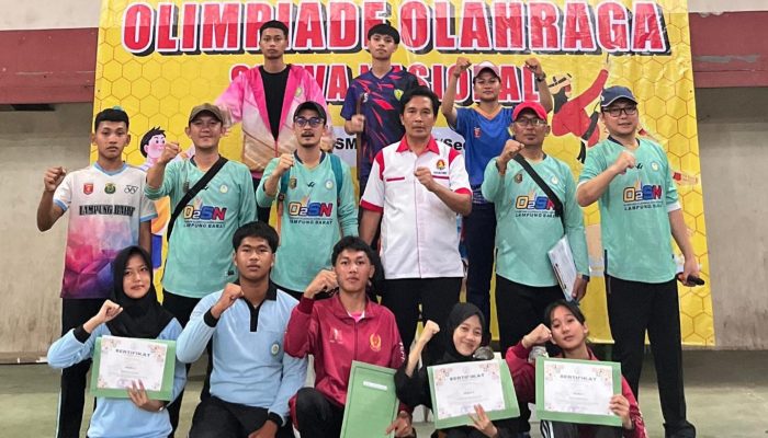SMAN 1 Liwa Sabet Juara Umum, Raih 5 Emas dari 5 Cabor Dipertandingkan O2SN Tingkat Kabupaten