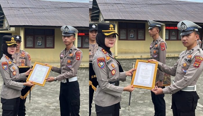 Dua Personil Polres Pesisir Barat Dapat Penghargaan, Usai Selamatkan Balita Tenggelam
