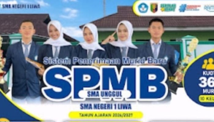 SPMB SMAN 1 Liwa 2026 Telah Berlangsung, Kuota 360 Murid Pendaftaran Dilakukan Daring