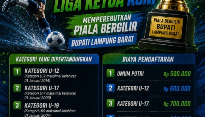 Piala Bergilir Bupati Lambar, Tournament Futsal Liga Ketua Koni Dibuka