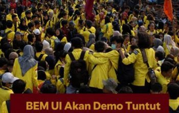 BEM UI Gelar Demo di Bundaran HI, Lima Tuntutan Disuarakan