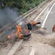 Motor Terbakar Akibat Konslet Kabel, Milik Warga Kelurahan Pasar Liwa
