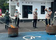 Telah Inkracht 31 Barang Bukti di Kejari Lampung Barat di Musnahkan