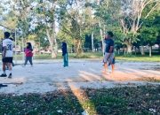 Lapangan Bola Voli Pemkab Lampung Barat Tidak Terawat dan Hancur, Atlit Minta Segera di Perbaiki