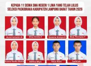 SMAN 1 Liwa Lampung Barat Resmi Utus 10 Siswa Ikuti Pelatihan Paskibraka Satu Ke Tingkat Provinsi