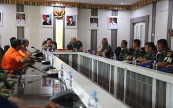 Atasi Kebakaran Musim Kemarau, Kodim 0422/Lampung Barat dan Tim Korhutla Mabes TNI Audensi dengan Pemkab