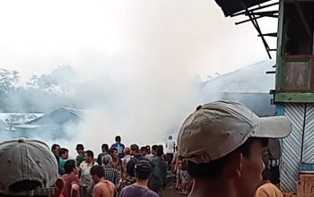 Satu Unit Rumah Di Pekon Hujung Belalau Habis Terbakar