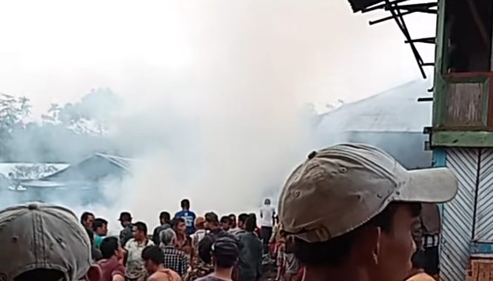Satu Unit Rumah Di Pekon Hujung Belalau Habis Terbakar