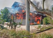 Satu Unit Rumah Warga di Pekon Balak Hangus Terbakar, Kerugian Capai Lebih Kurang Rp350 Juta