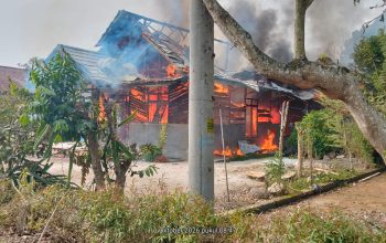 Satu Unit Rumah Warga di Pekon Balak Hangus Terbakar, Kerugian Capai Lebih Kurang Rp350 Juta