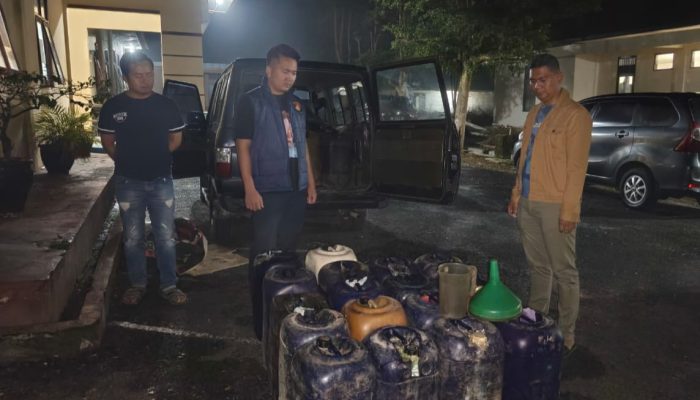 Penyalahgunaan BBM Subsidi, Pelaku dan Ratusan Liter BBM Disita Sat Reskrim Polres Lampung Barat