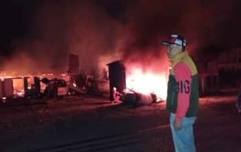 Lima Rumah Ludes Terbakar di Sukau Lampung Barat, Kerugian Capai Rp1,85 Milliar